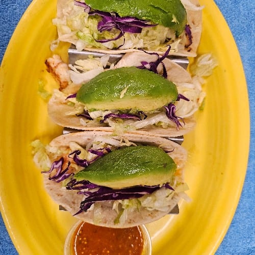 Fish or Shrimp Tacos.