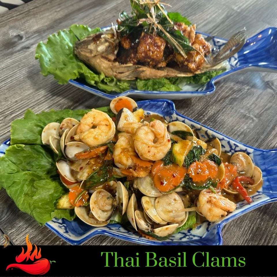 Basil Clams Mom Recipe.