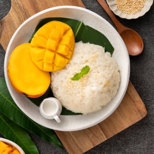 Mango with Sweet Sticky Rice.