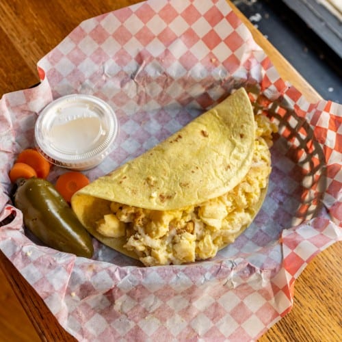 Breakfast Taco Egg & Cheese.