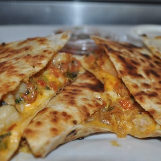 SHRIMP AND PICO QUESADILLA