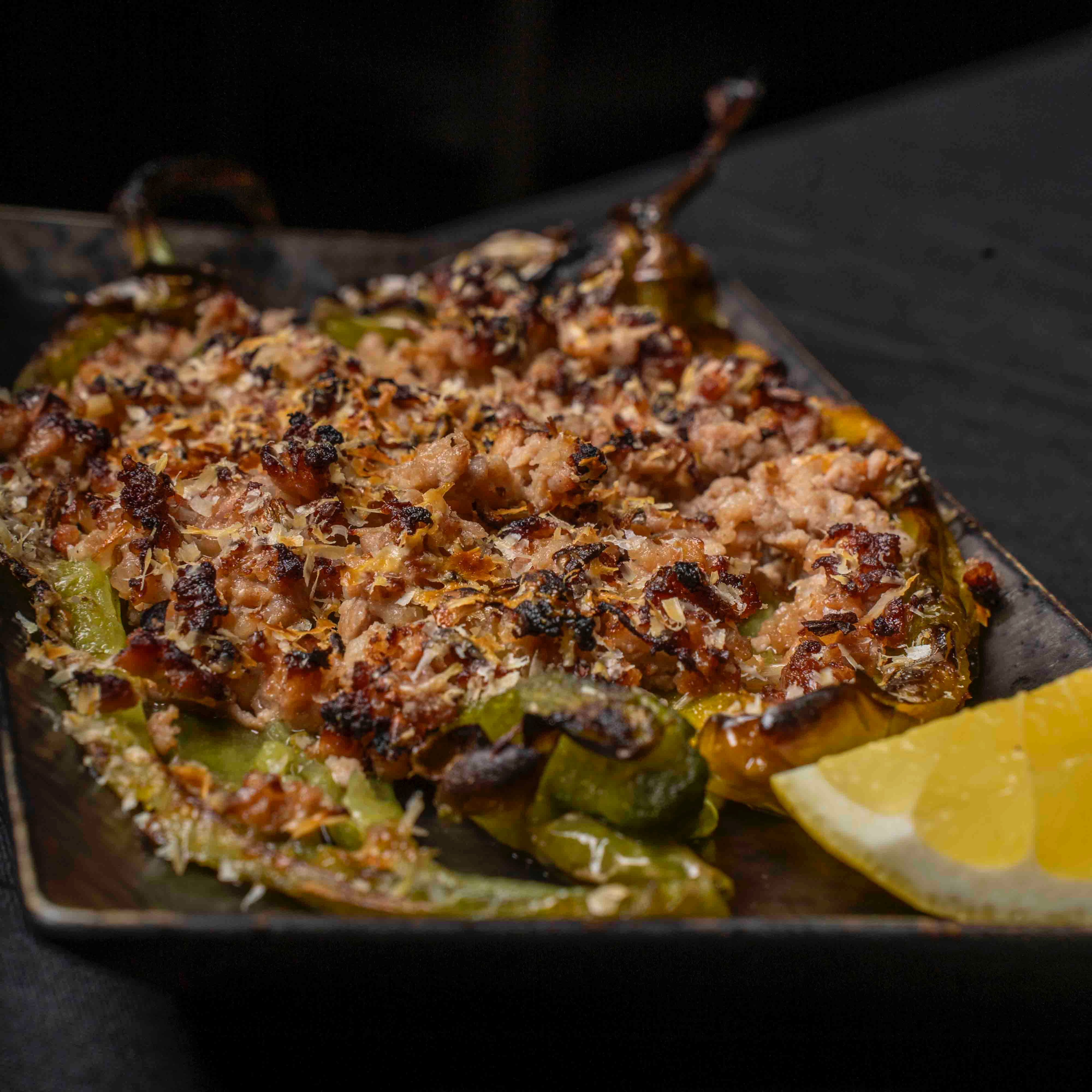 Stuffed Long Hot Peppers.