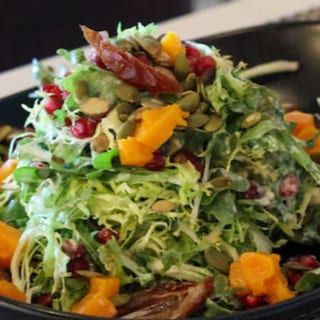 Frisse and arugula salad