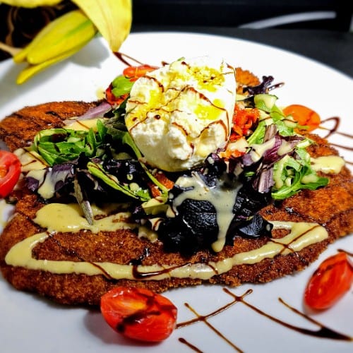 Veal Paillard Milanese Style.