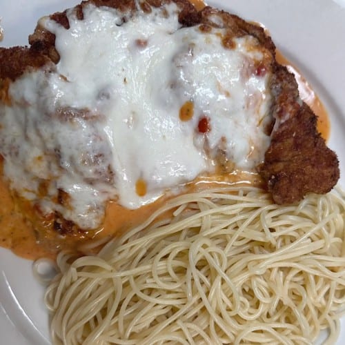 Veal Parmigiana.