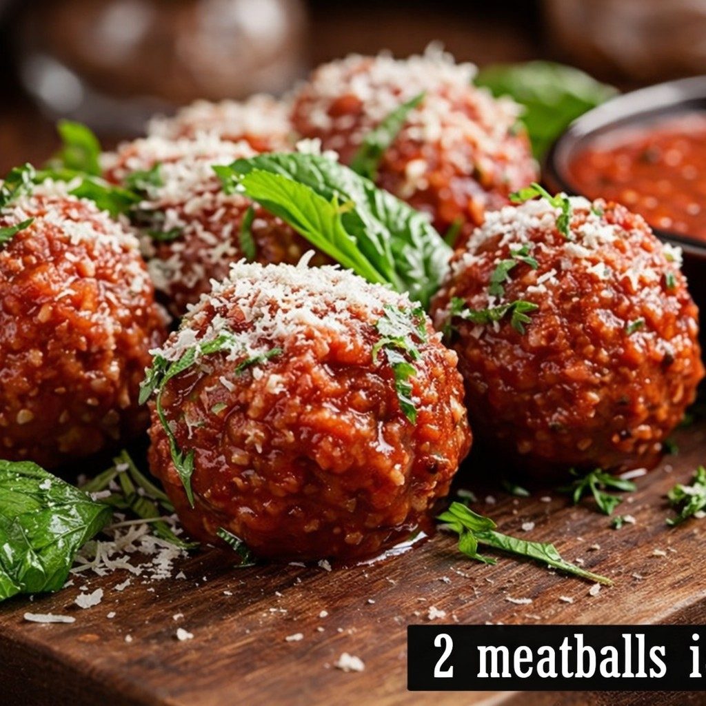 Homemade Meatballs.