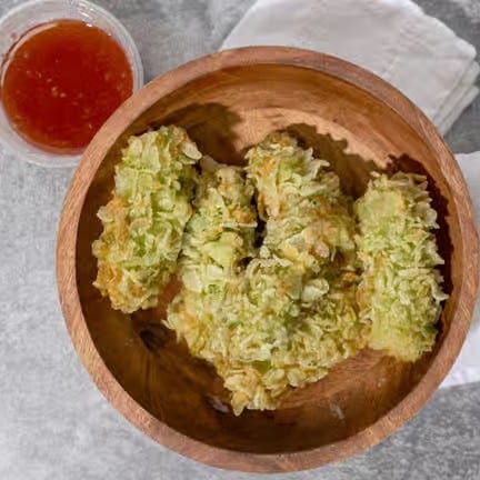 A11. Sticky Rice & Tofu Tempura.