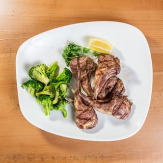 3 Lamb Chops & 6 Oz Cc