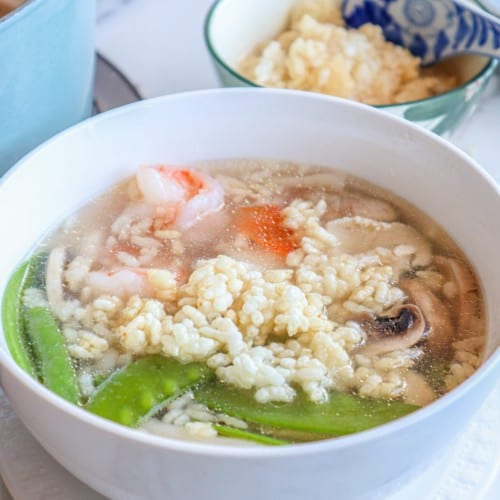 Sizzling Rice & Seafood Soup.