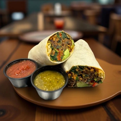 Tempeh Chorizo Burrito.