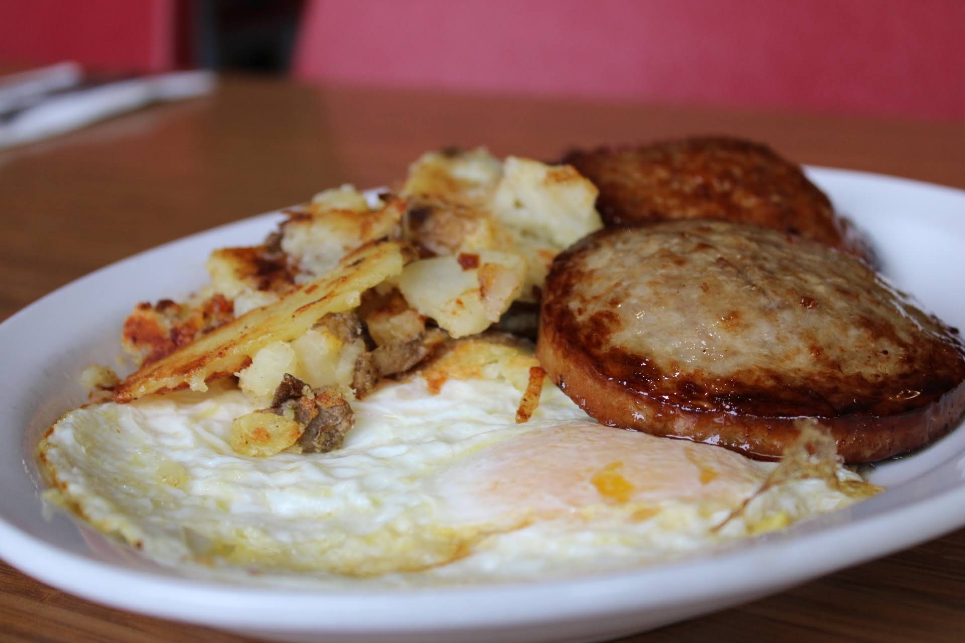 Sausage Patties & Eggs.