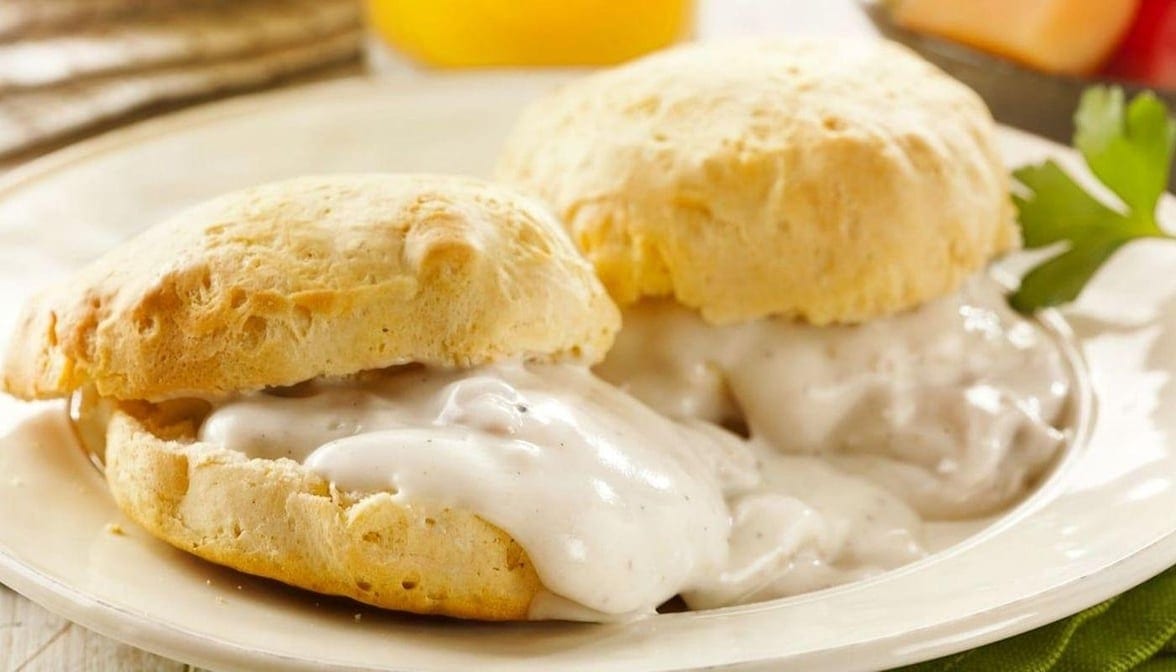 Biscuits and Pepper Gravy Only.