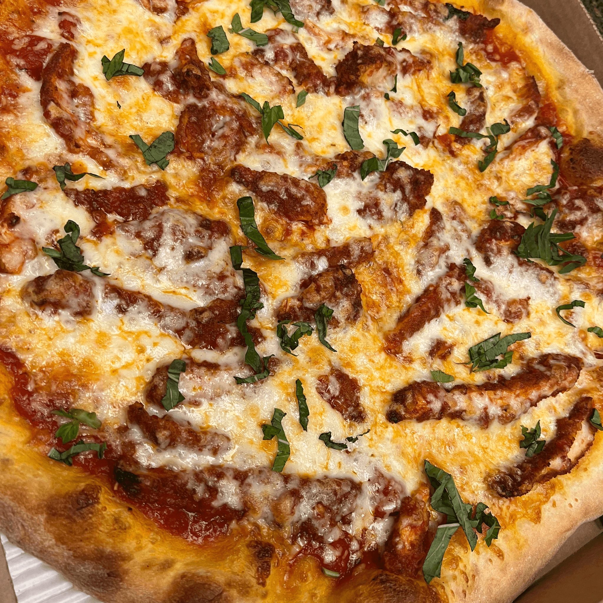 16'' Chicken Parm Pizza.