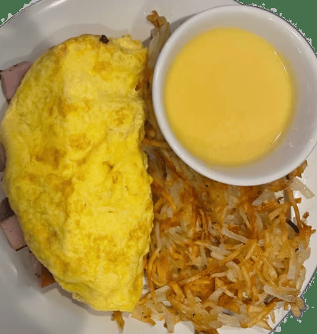 Ham and Cheese Omelette.