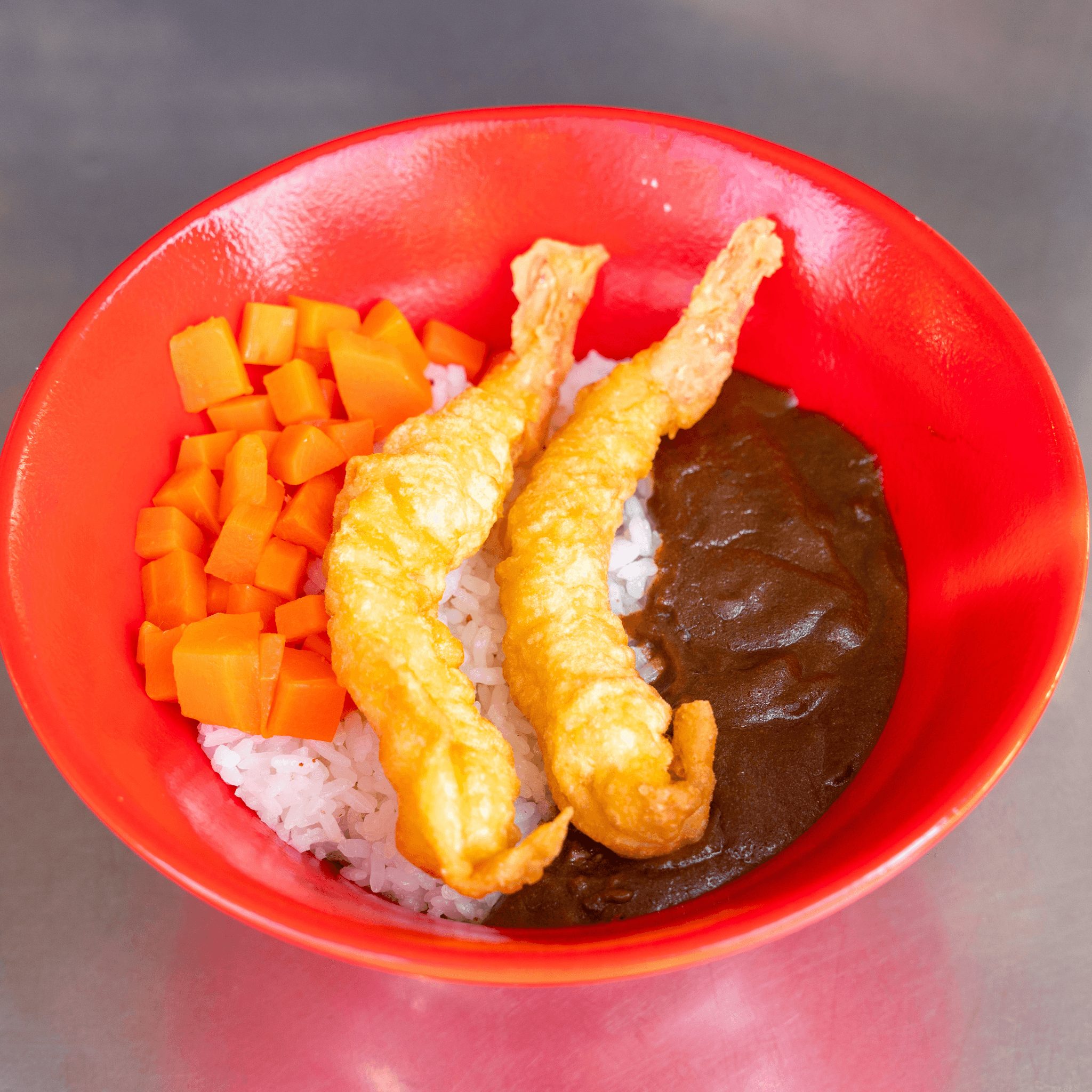 Shrimp Tempura Curry Bowl.