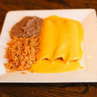 Creamy Queso Enchiladas
