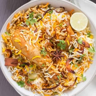 Hyderabadi Chicken Dum Biryani