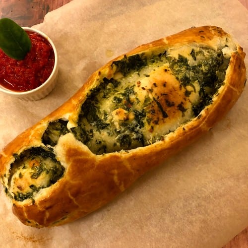 Spinach Stromboli.