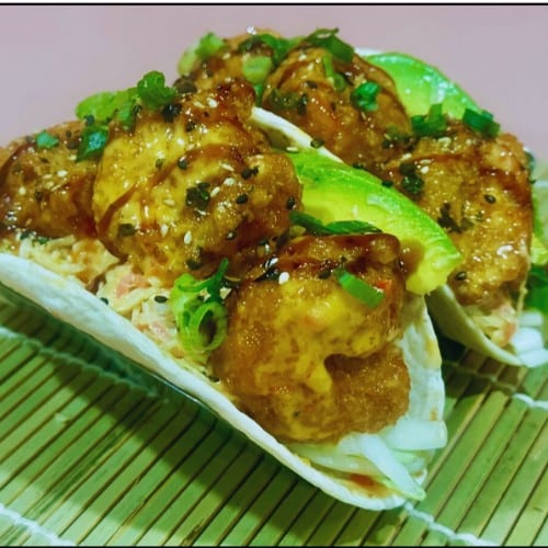 Boom Boom Shrimp Taco.