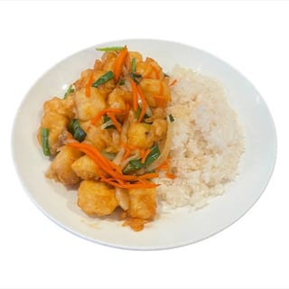 Tofu Teriyaki Rice Dish