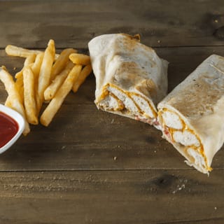 Beef shawarma wrap