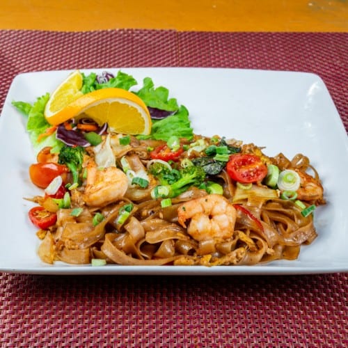 Pim's Shrimp Drunken Noodle.