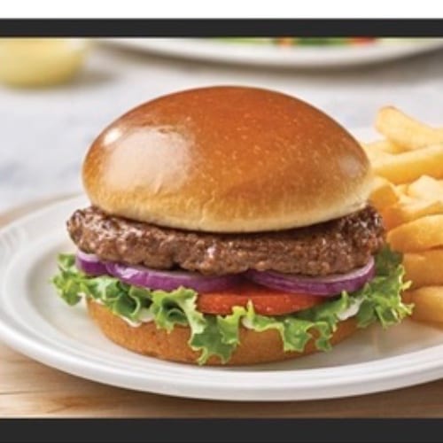 Kiddy Burger and Fries.