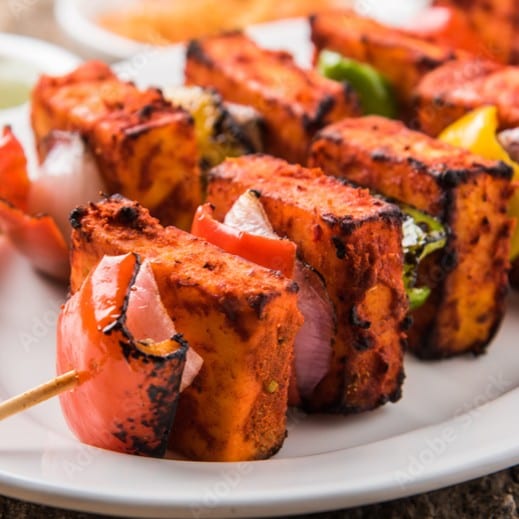 Tandoori Paneer Tikka Dry (No Masala Sauce).