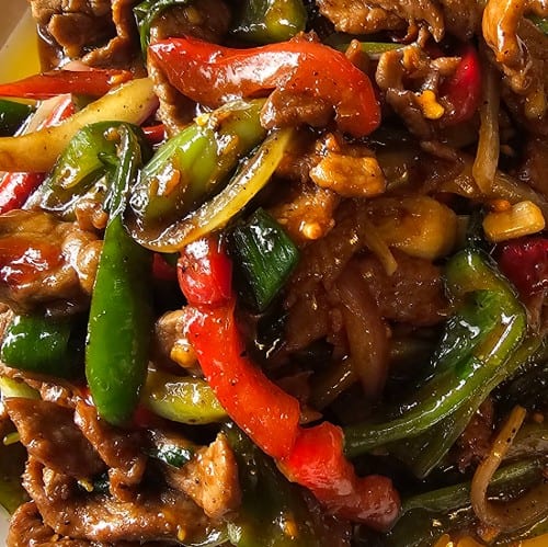 Kung Pao Tenderloin Steak.