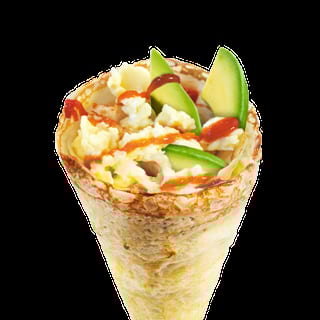 Eggs & Goat Cheese & Avocado Crêpe