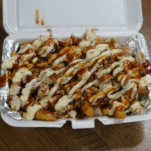 Jerk Chicken Fries.