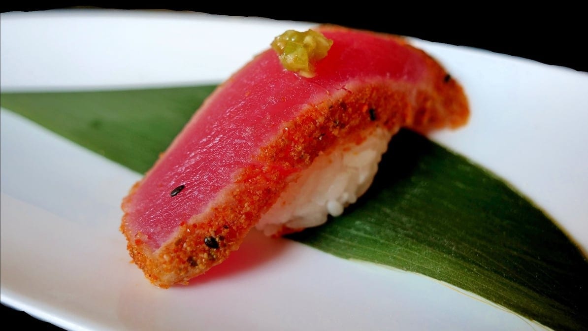 Pepper Tuna Sushi.