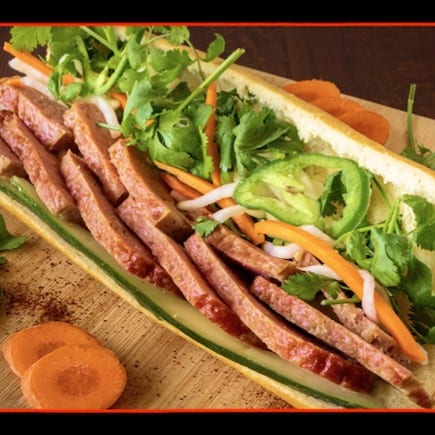 B04. BANH MI GRILLED PORK PATTIES / BANH MI NEM NUONG.