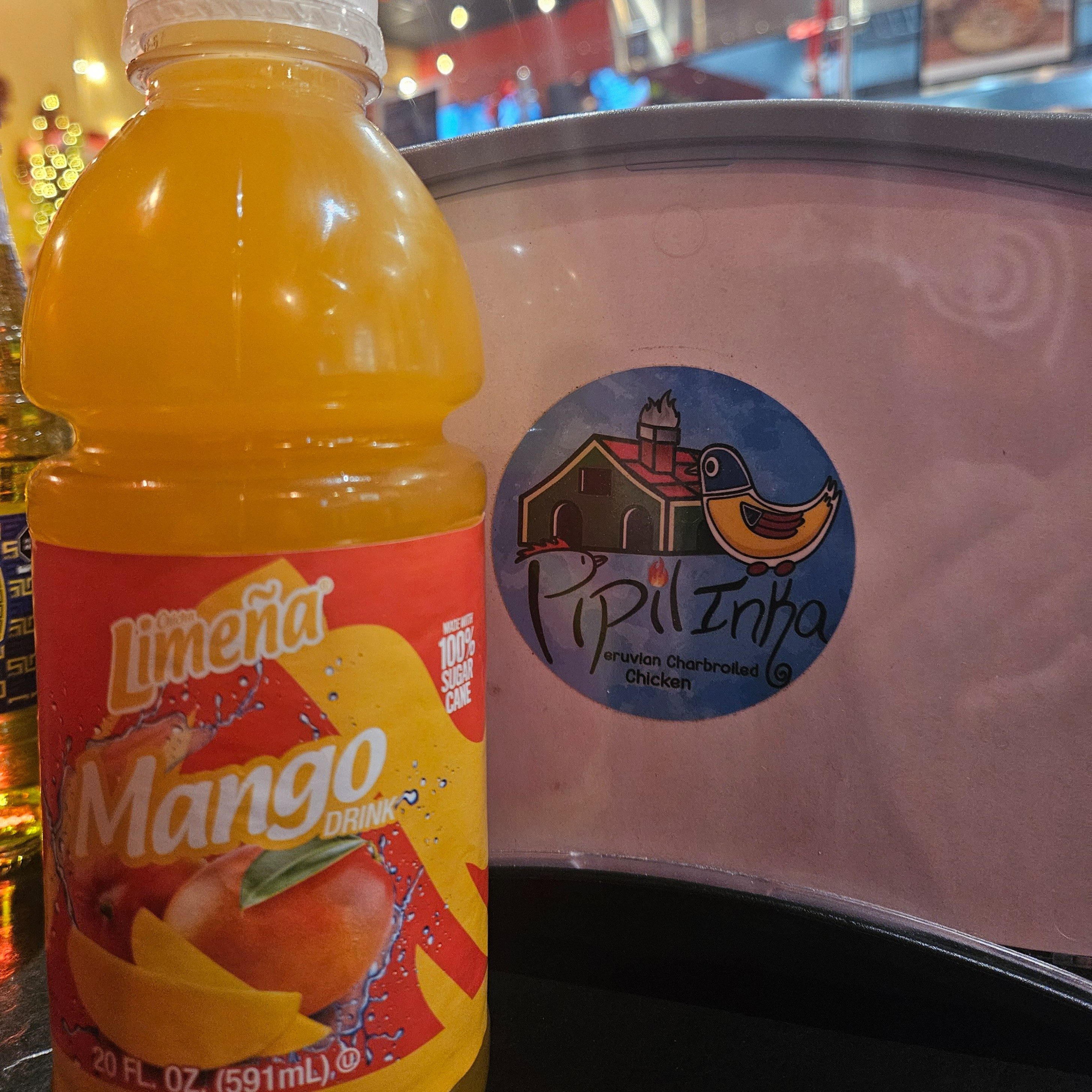 Mango Limeña, 20 oz. bottle.