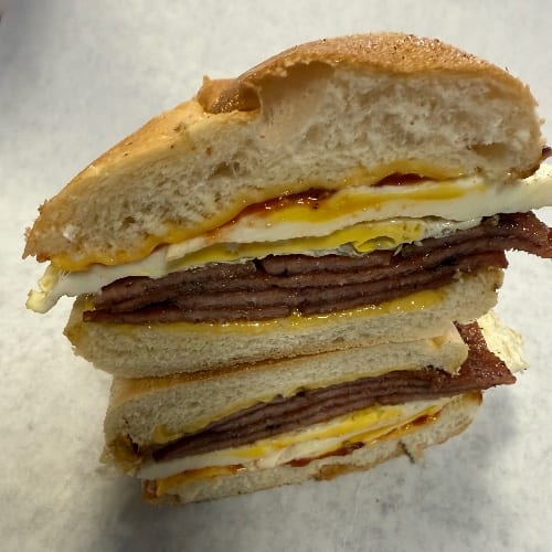 Pork Roll, Egg & Cheese Sandwich.