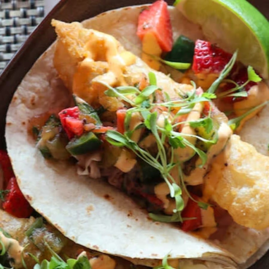 Fried fish tacos.