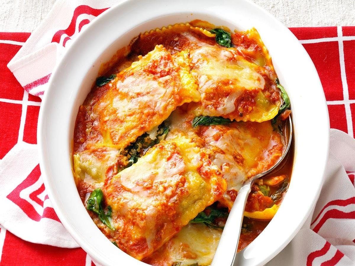 Spinach Ravioli.