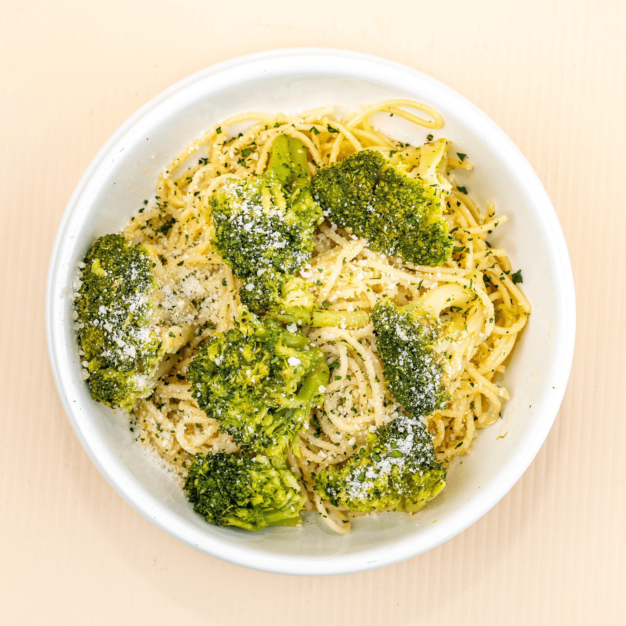 Spaghetti with Sauteed Broccoli.