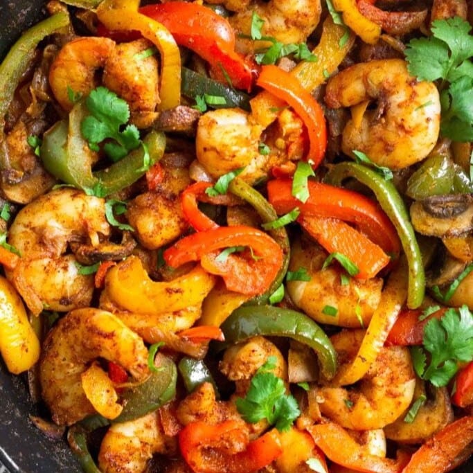 Shrimp Fajitas.