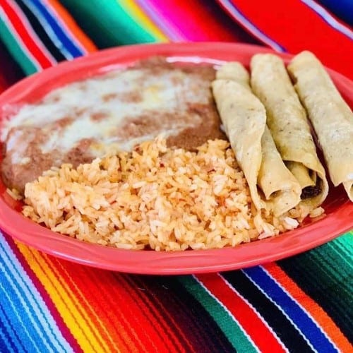 10. Rolled Taco Dinner.