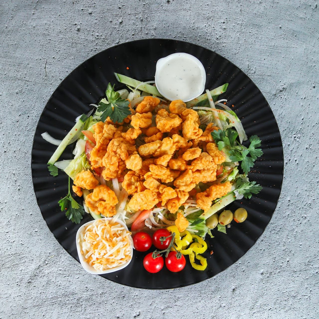 Crispy chicken salad.