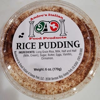 Andre's Rice Pudding
