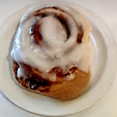 Jumbo Glazed Cinnamon Roll.