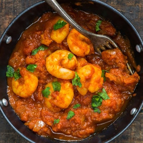 Shrimp Vindaloo.
