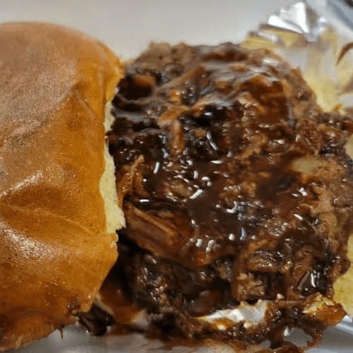 Pulled Pork Sandwich.
