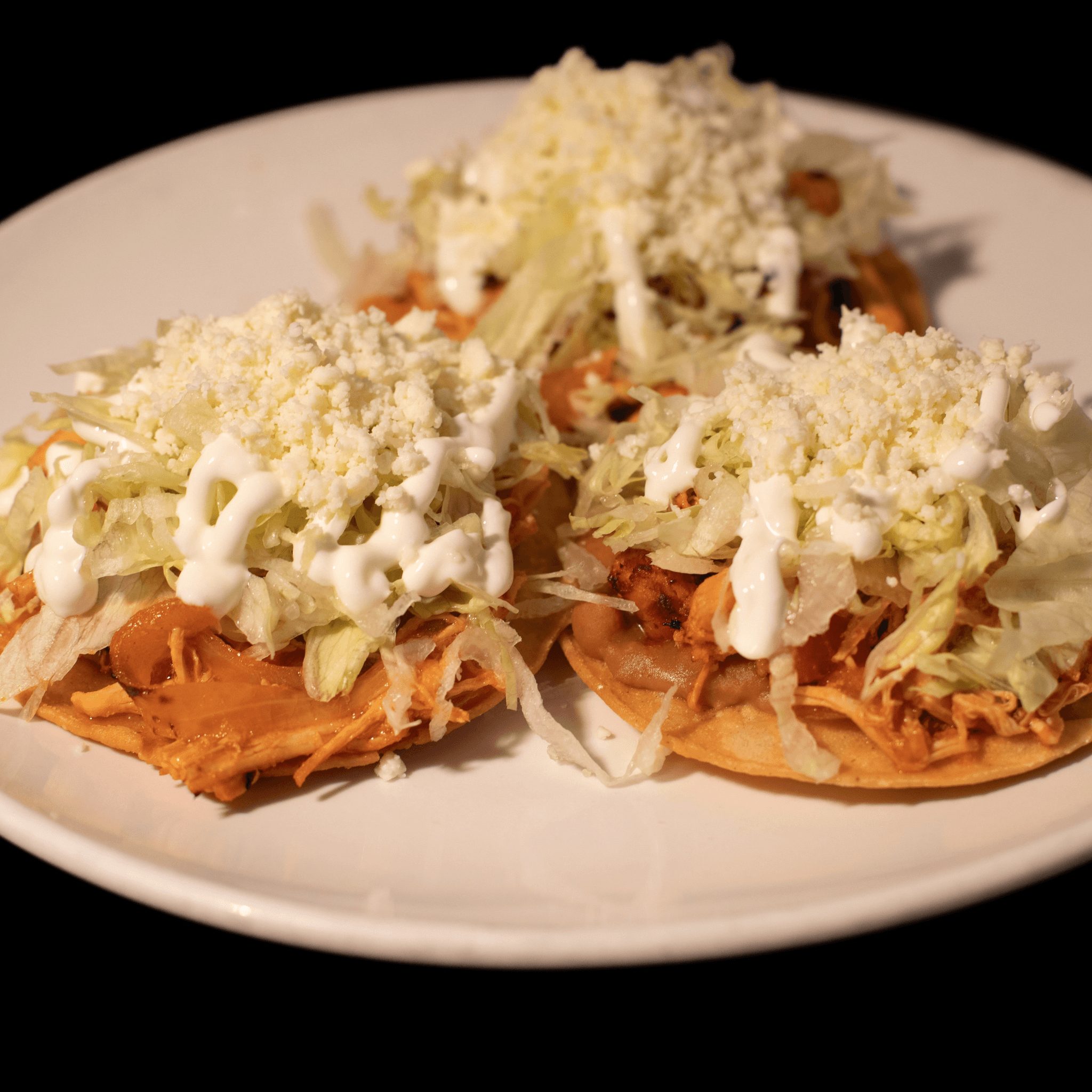 Chicken Tinga Tostadas.