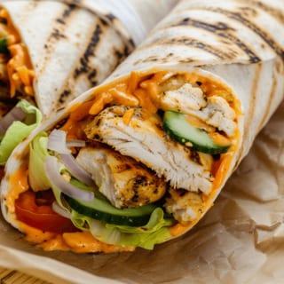 Grilled chicken wrap
