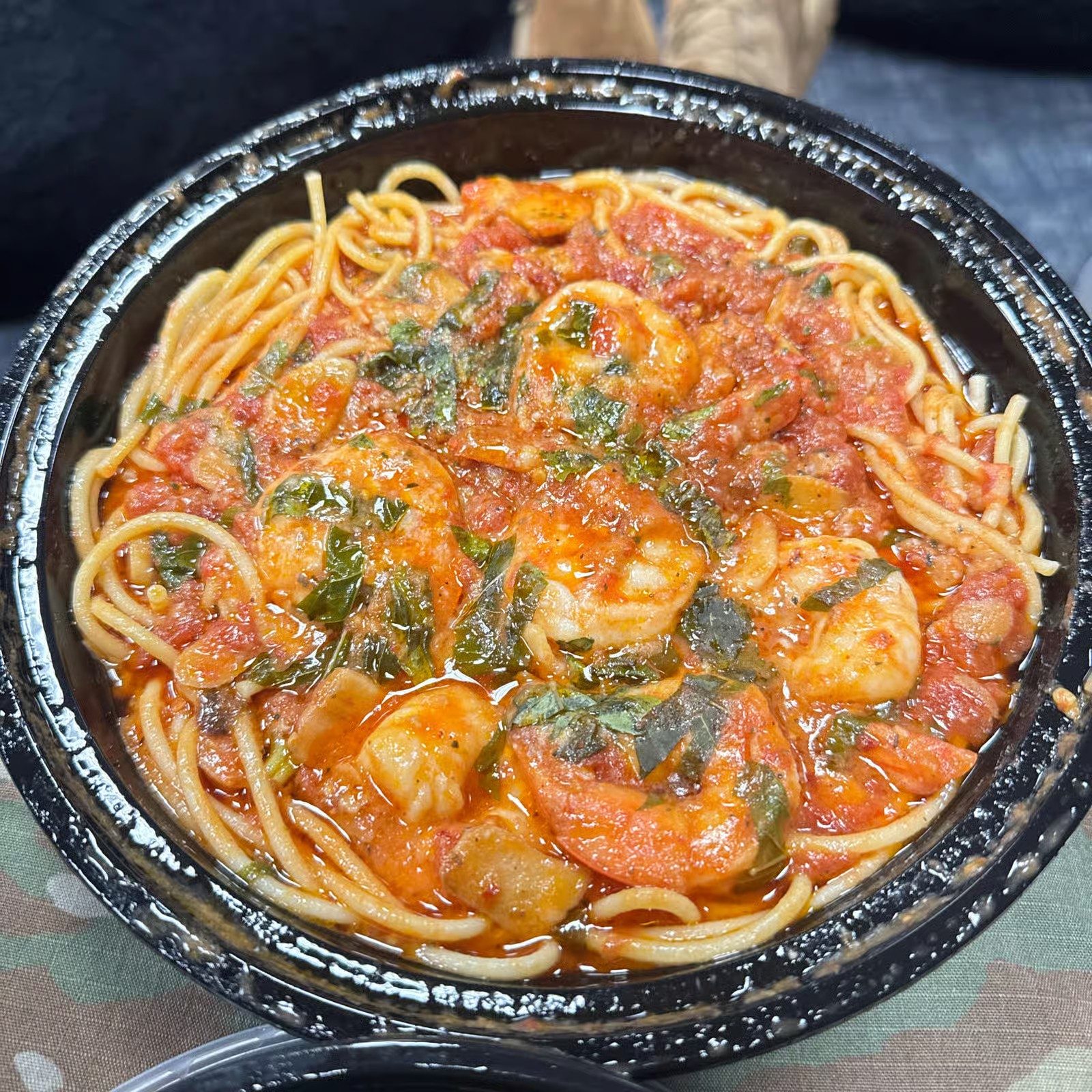 Shrimp Fra Diavolo Dish.