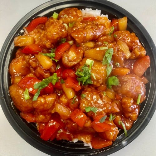 Sweet & Sour Chicken.