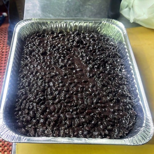 1/2 TRAY Black Beans.